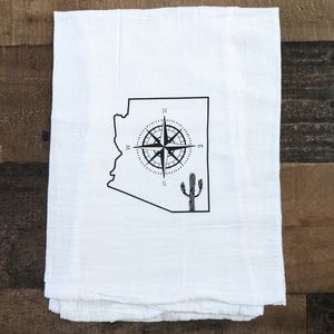 Handmade Arizona Cactus Hand Towel
